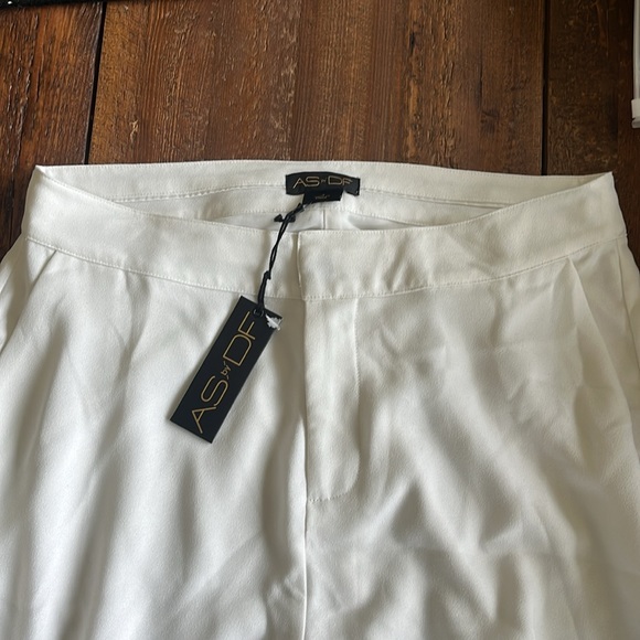 AS by DF white wide leg dress pants - Picture 2 of 3